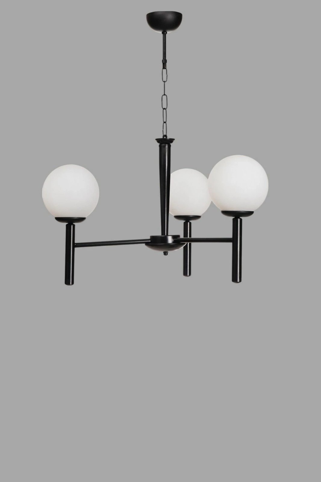 Llambadar Opviq, 8978-3, metal e xham, e bardhë dhe e zezë