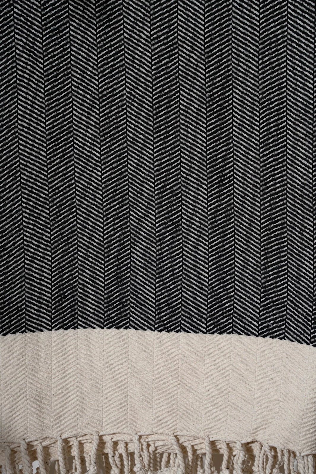 Peshqir plazhi Fouta, ngjyrë e zezë, Mijölnir, 90x180cm