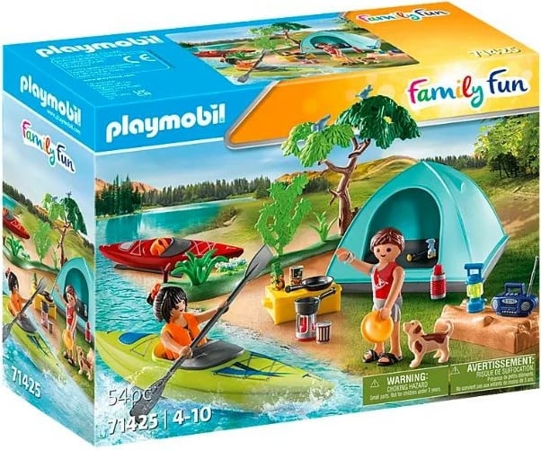 Set lodrash Playmobil Family Fun 71425, kamping me figura, 54 pjesë