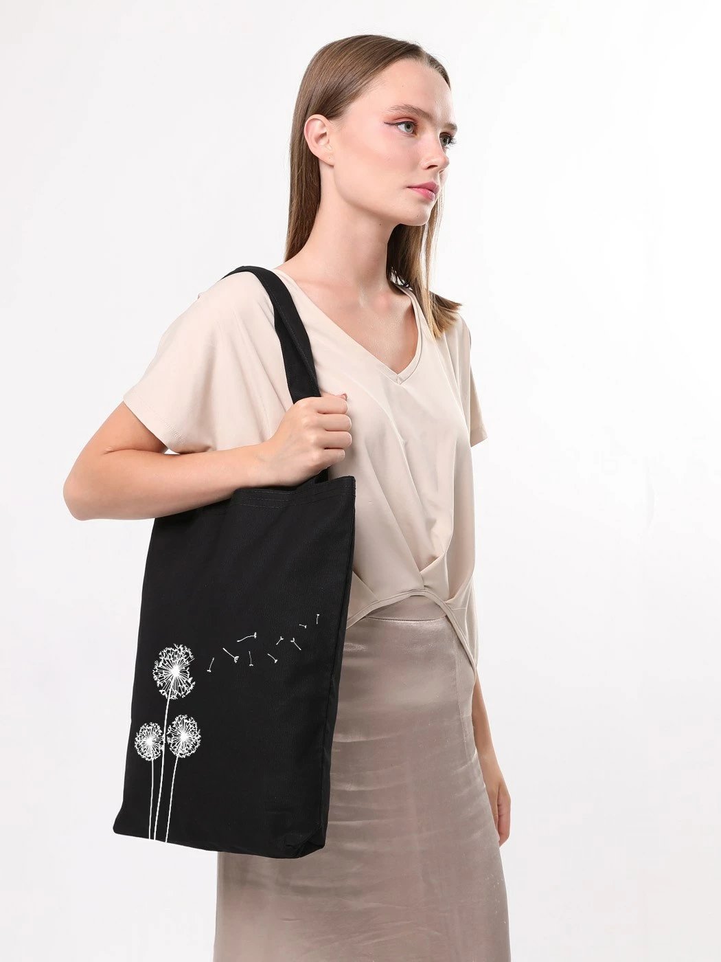 Çantë tote Zoozie Bags, 1455, e zezë, 35x40x8cm