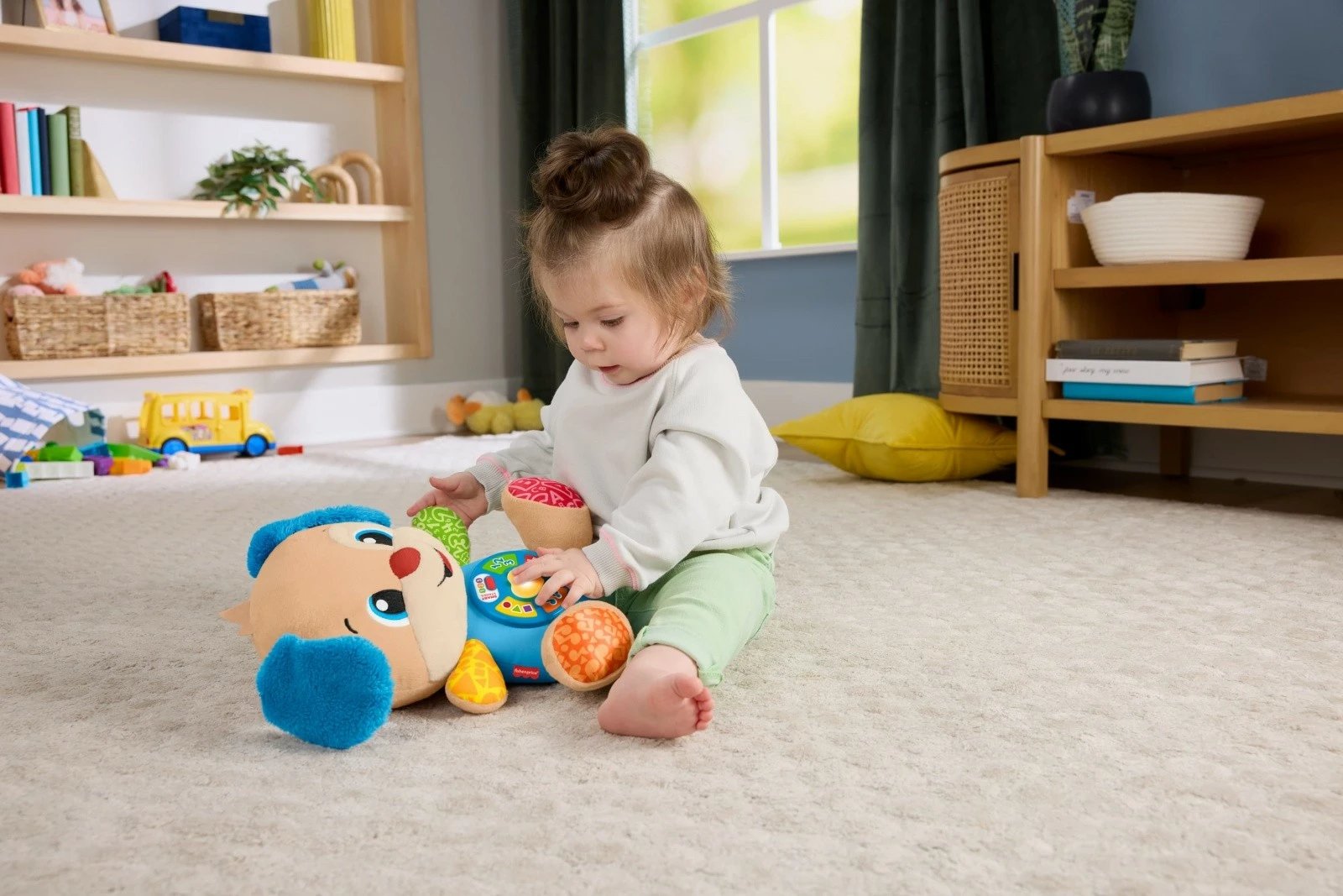 Lodër edukative Fisher Price Laugh & Learn Smart Stages Puppy, JFD27, shumëngjyrëshe