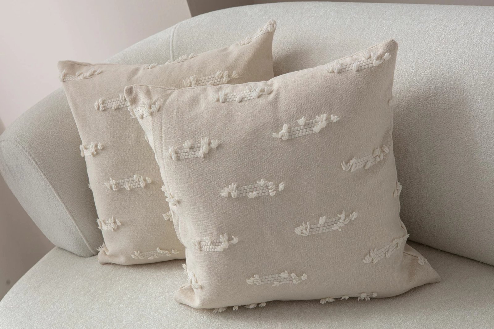 Set mbulesash për jastëkë (2 copë), Evila Originals, Tuffet - krem v7