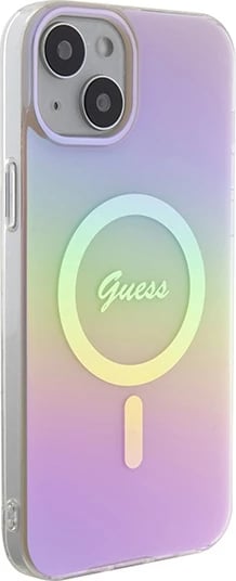 Mbështjellës Guess GUHMP15MHITSP për iPhone 15 Plus 6.7", MagSafe, rozë