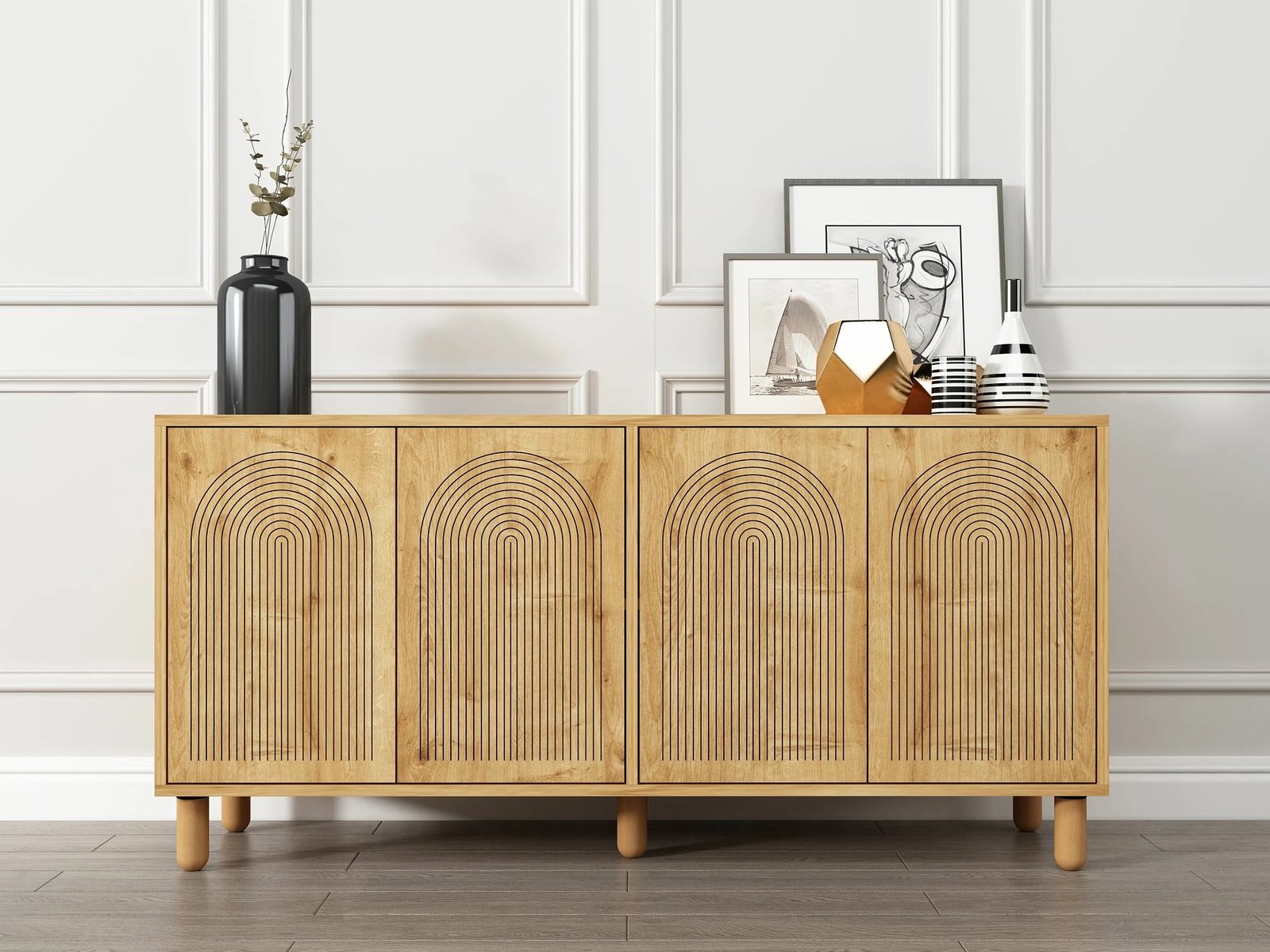 Konsol Skye Decor, ngjyrë Sapphire Oak, Doresta