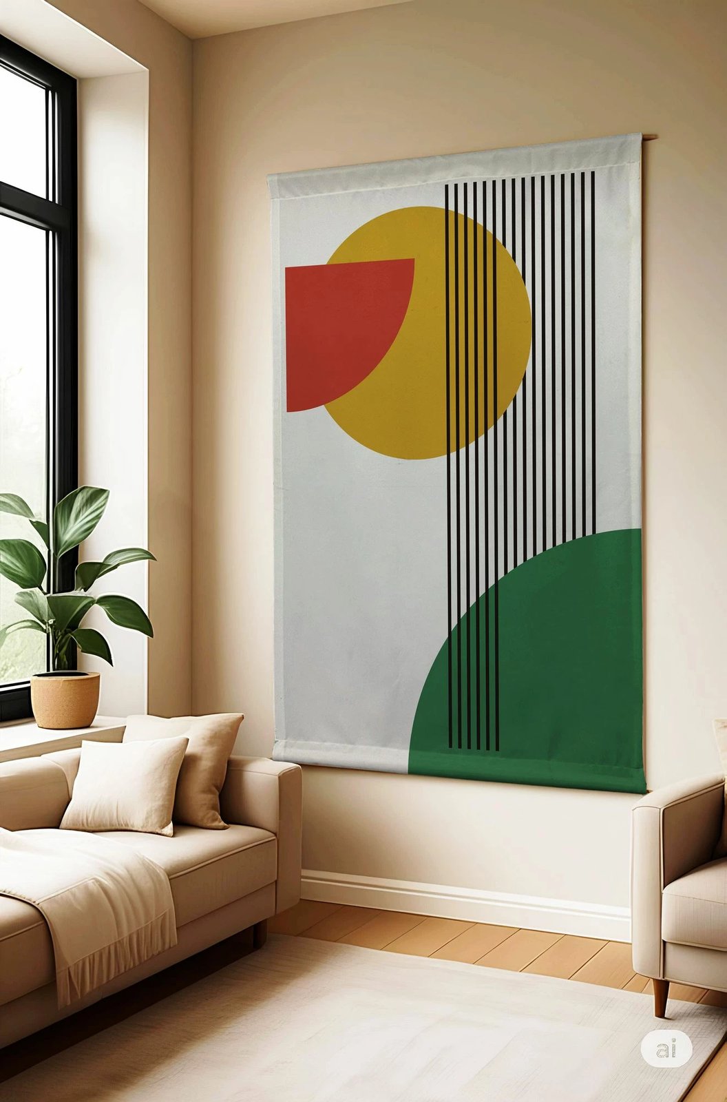 Pikturë dekorative poliestër, Wallity Polybaby 11, 145x200