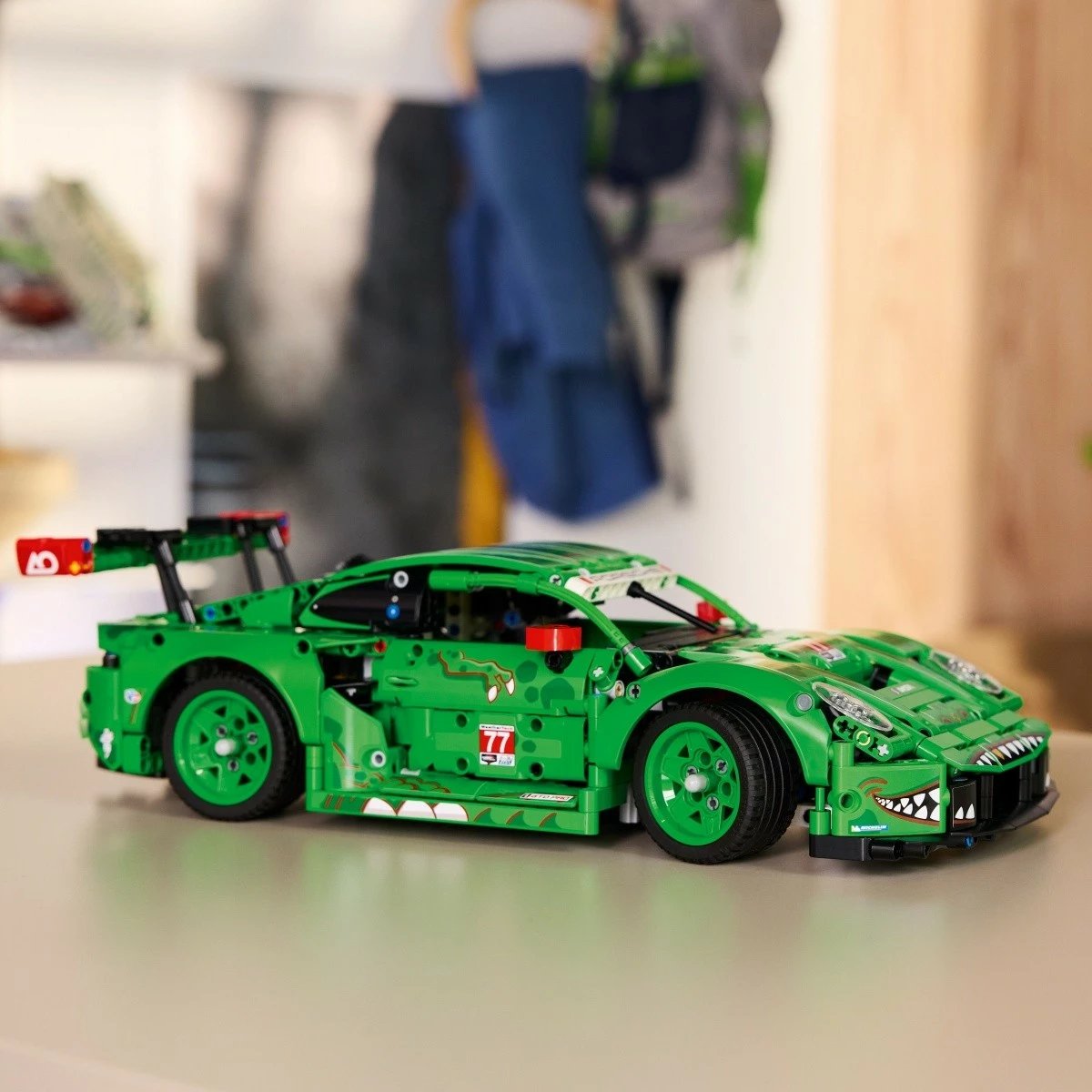 Set blloqe ndërtimi, LEGO Technic, 42224 Porsche 911 GT3 R REXY AO Racing, 1313 pjesë 11+ vjeç, jeshile