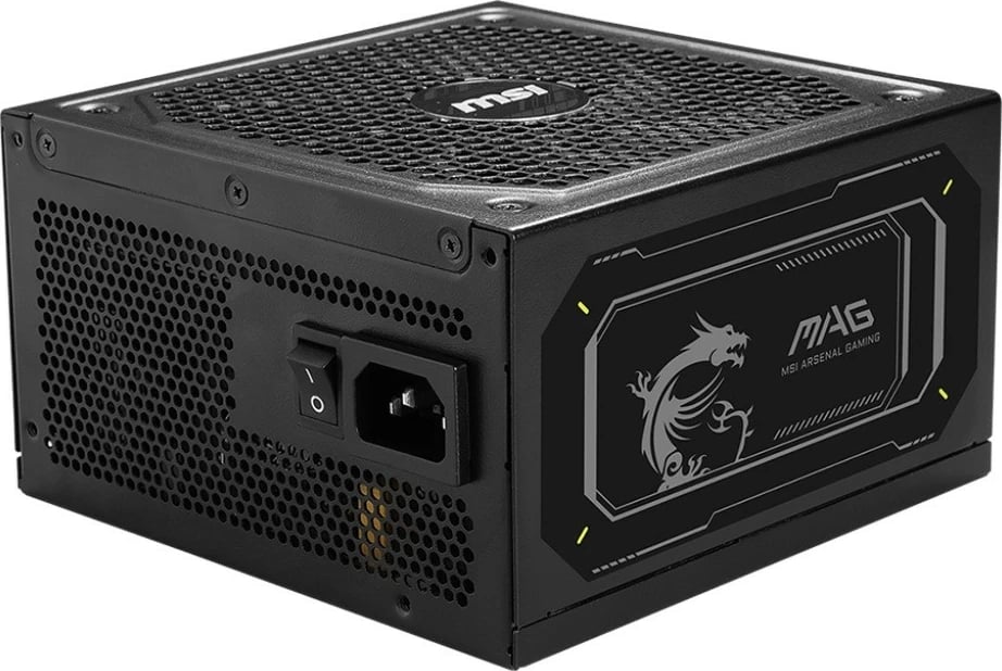 Furnizues energjie PC MSI MAG A1000GL PCIE5 II 1000W 80 PLUS Gold modular ATX 3.1 me PCIe 5.1 16-pin, e zezë