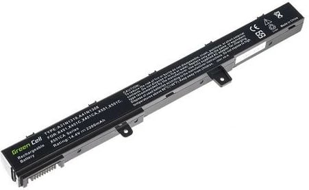Bateri laptopi Green Cell AS75 për Asus R508/X551/F551, 2200mAh, 14.4V, e zezë
