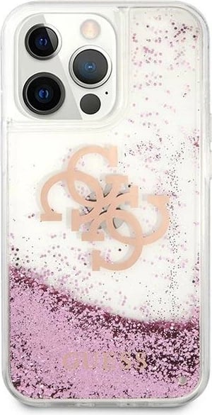 Mbështjellës Guess GUHCP13XLG4GPI për iPhone 13 Pro Max 6.7", hardcase, 4G Big Liquid Glitter, rozë Mbështjellës Guess GUHCP13XLG4GPI për iPhone 13 Pro Max 6.7", hardcase, 4G Big Liquid Glitter, rozë