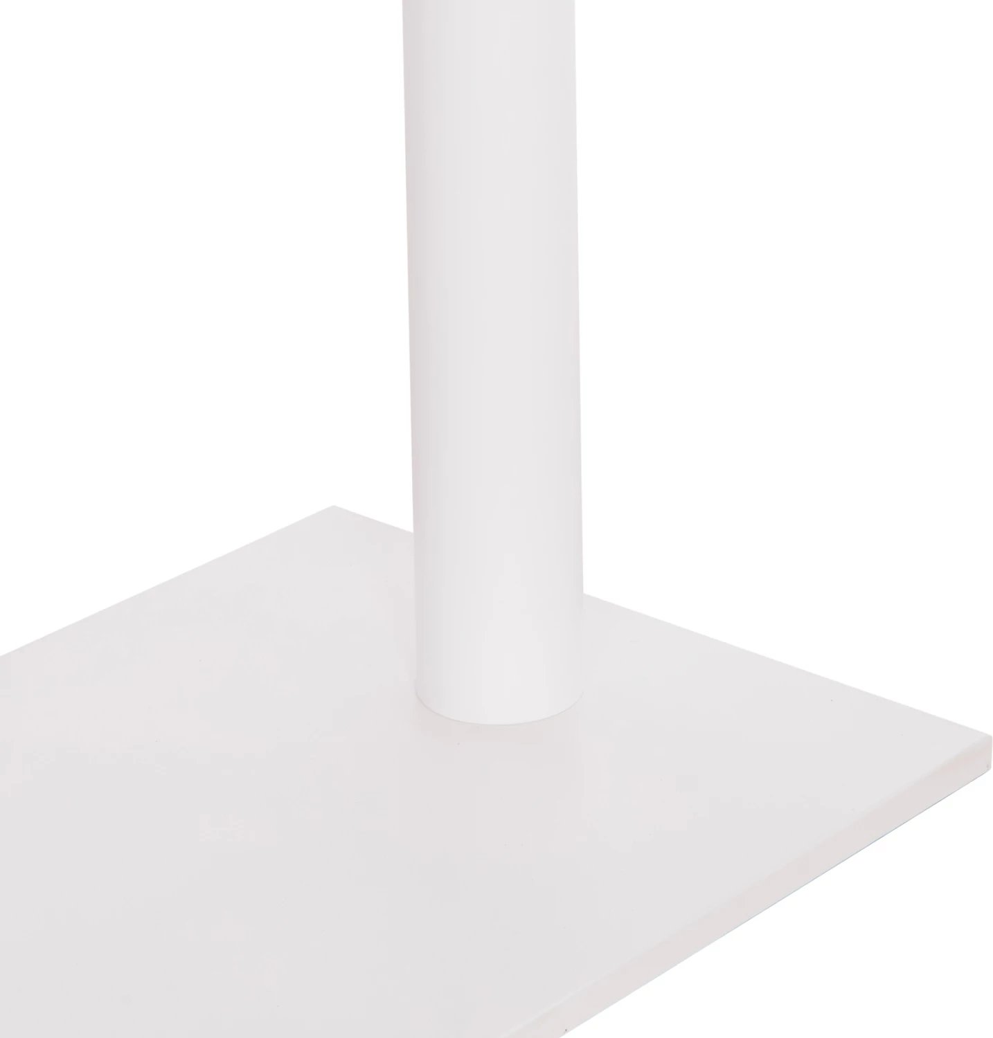 Bazë për tavolinë bar, dy këmbë, metal, ngjyrë e bardhë matte, 80x40x108 cm