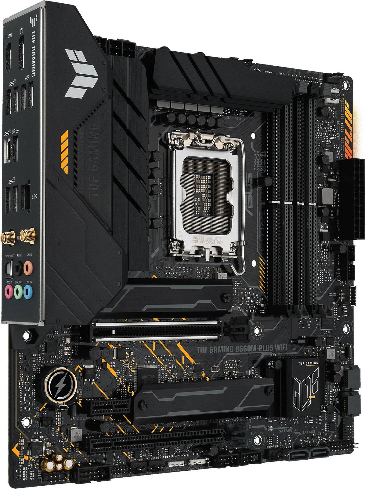 Pllakë amë ASUS TUF GAMING B660M-PLUS WIFI, LGA 1700, DDR5, WiFi, micro ATX