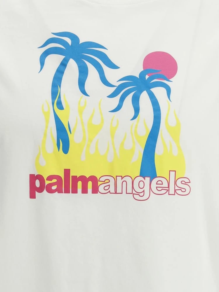 Maicë për meshkuj Palm Angels, e bardhë
