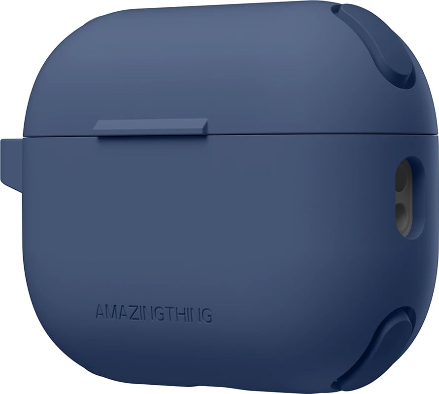 Mbështjellës AmazingThing Omni Case për AirPods Pro 2, silikon, kaltër e errët