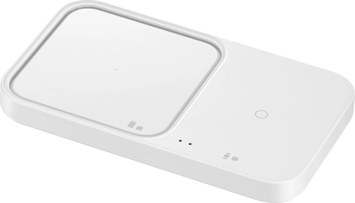 Karikues wireless Samsung Wireless Charger Duo EP-P5400TWEGEU, 15W, me kabllo USB-C, i bardhë, set