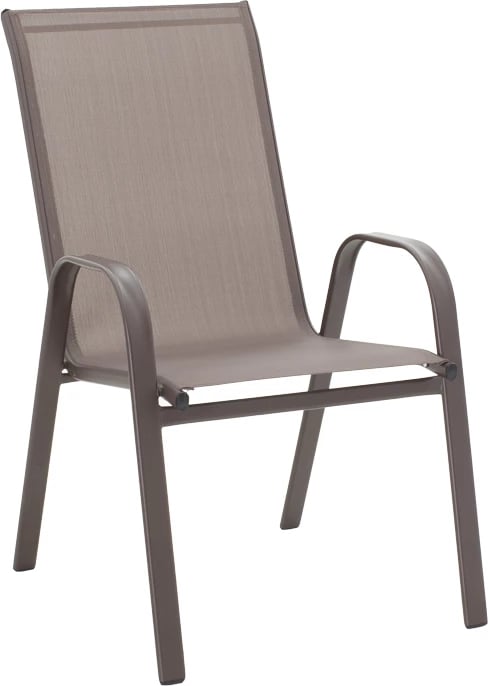 Tavolinë me karrige për terasë Ensure-Calan set 5 copë metal-tekstiline kafe