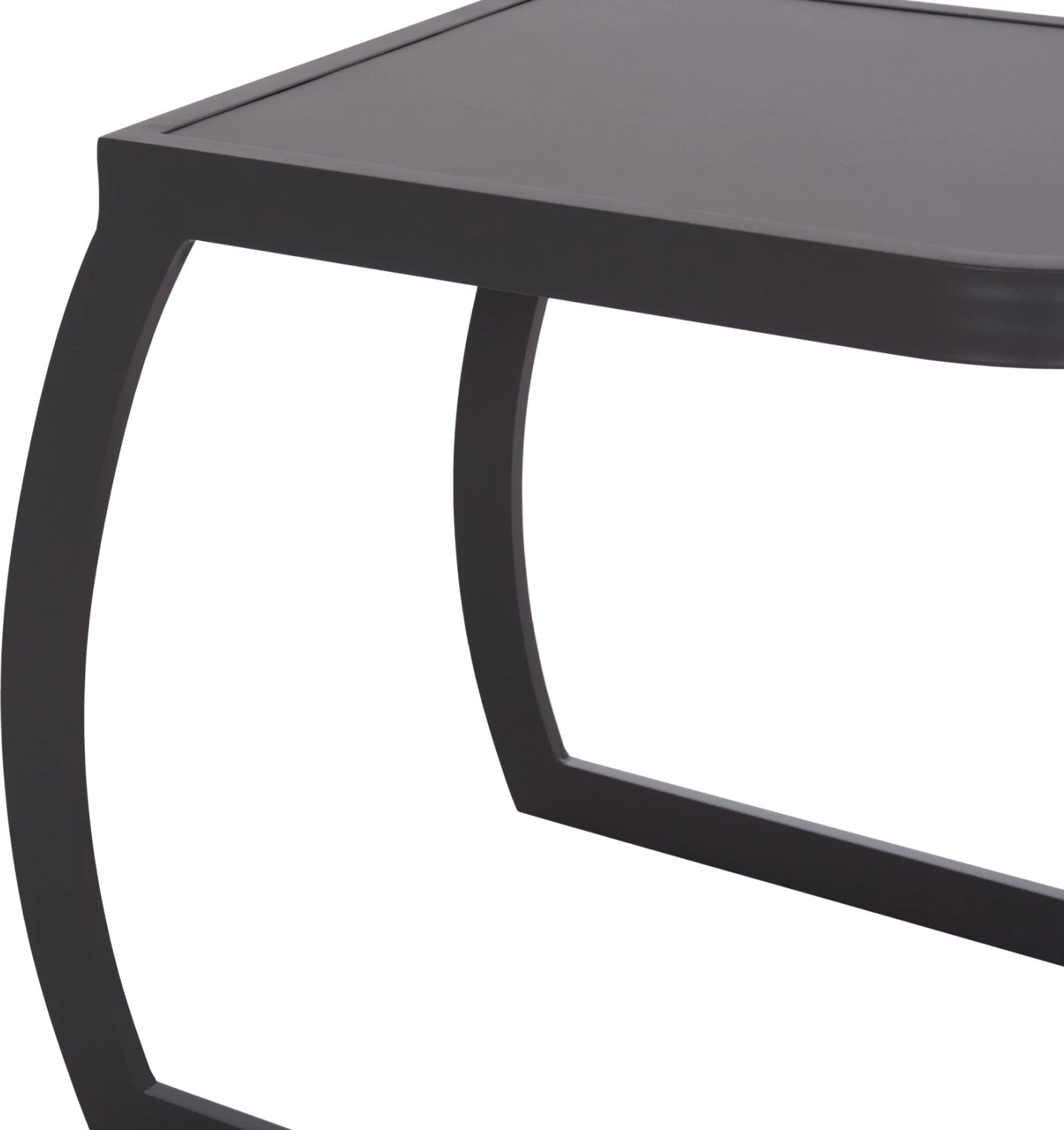 Tavolinë anësore për shezlong, alumini, ngjyrë gri, RICKON FH6324.01, 45x48x49.5cm