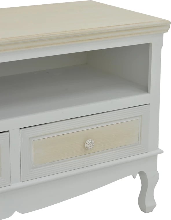 Dollap TV Joliene, ngjyrë natyrale-antike, MDF, 100x42x61cm