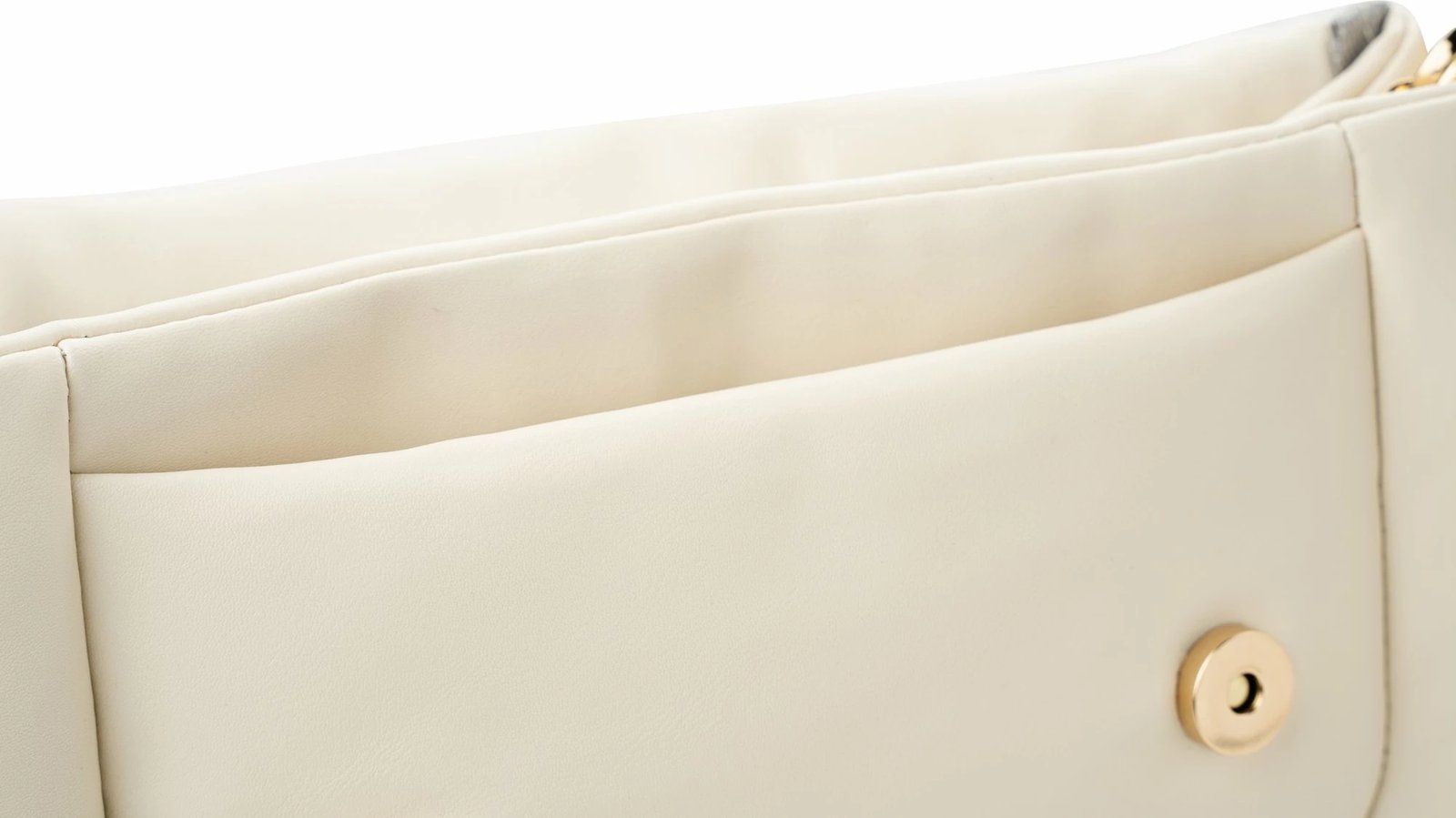 Çantë shpatull për femra, ngjyrë krem, Genoa