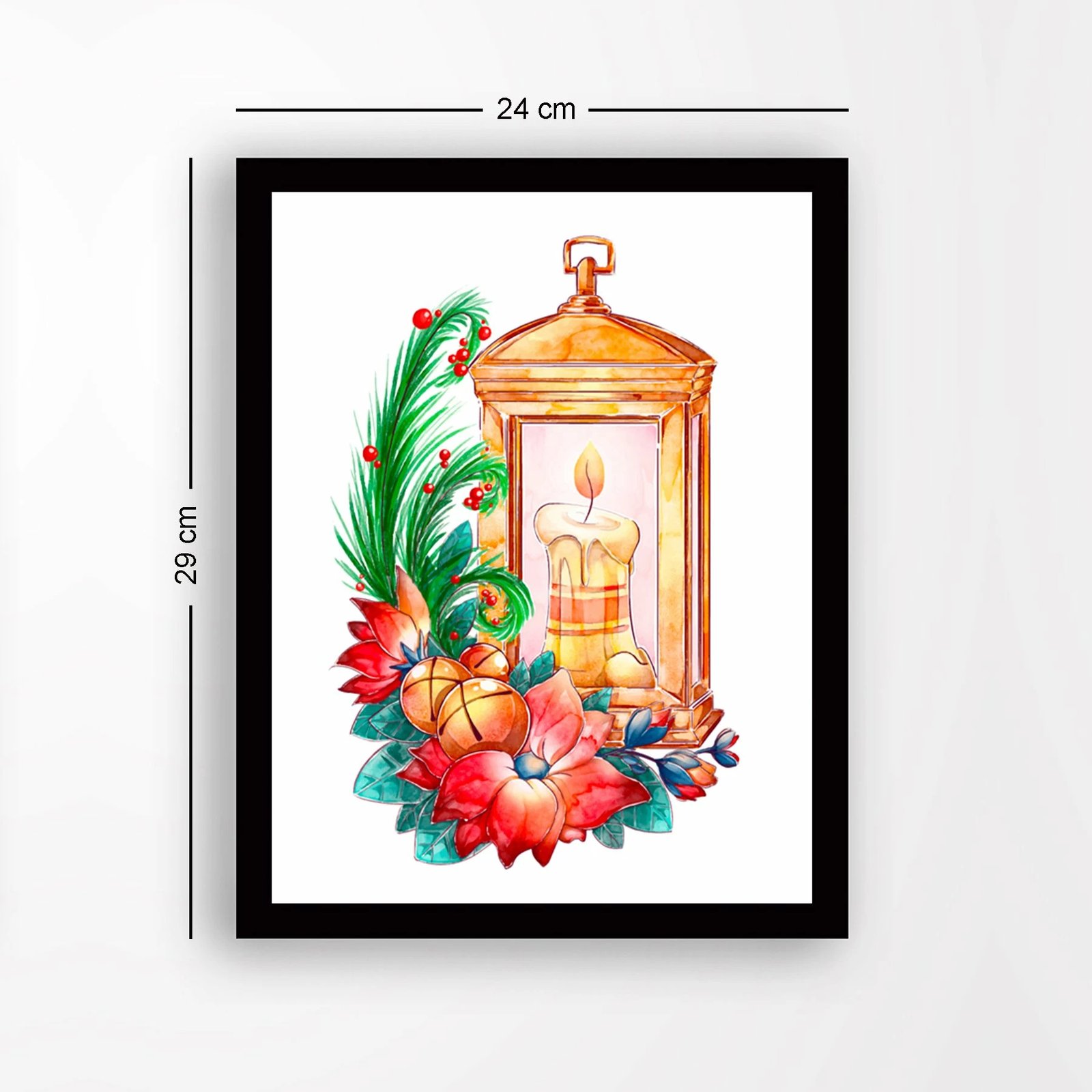 Pikturë dekorative me kornizë MDF, shumëngjyrëshe, Wallity, SC4963112, 24x29cm