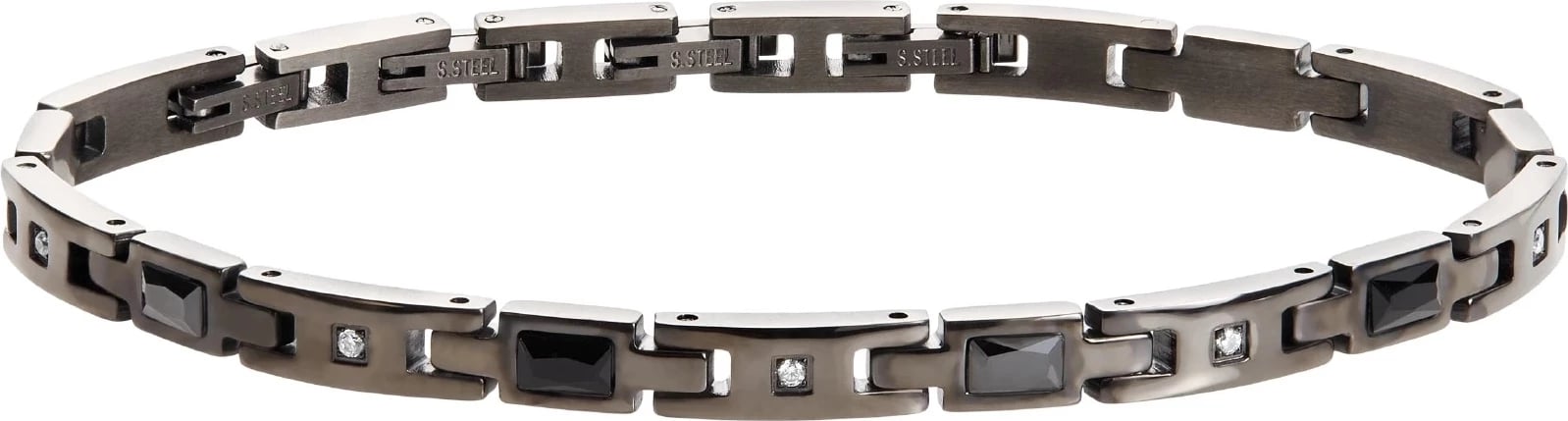 Byzylyk për meshkuj BREIL JEWELS TJ3273, ngjyrë e zezë dhe argjend