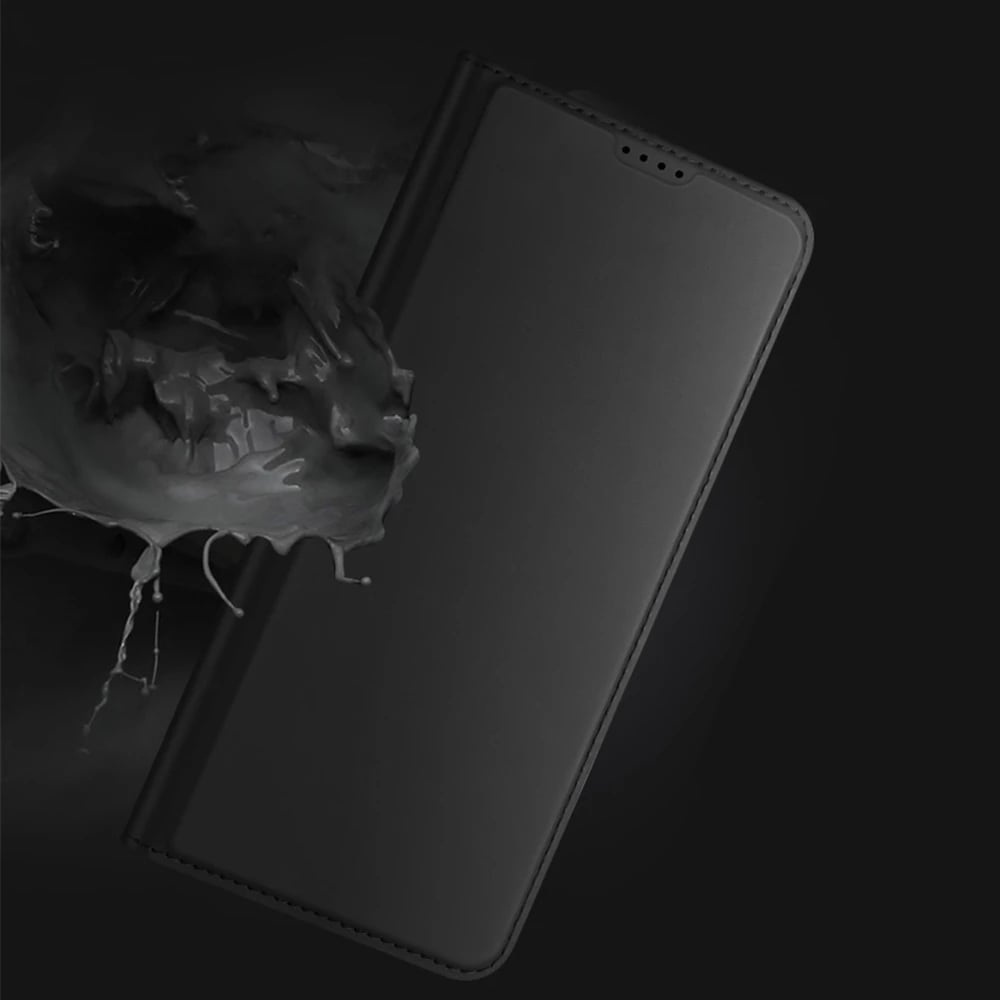 Mbështjellës Dux Ducis Skin Pro për Realme 10 Pro+, me kapak, xhep për kartela, qëndrim, kaltër Mbështjellës Dux Ducis Skin Pro për Realme 10 Pro+, me kapak, xhep për kartela, qëndrim, kaltër