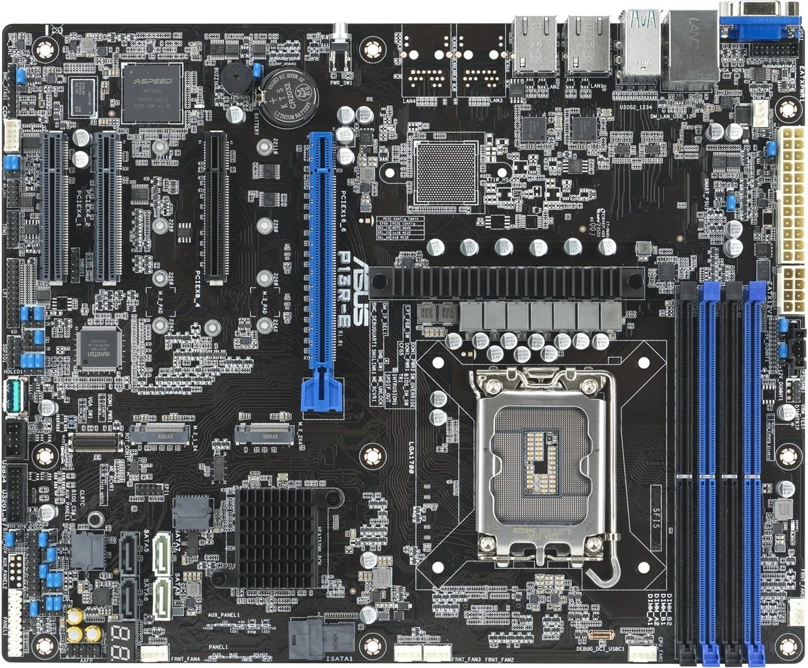 Pllakë amë ASUS P13R-E, Intel C266, LGA 1700, ATX, e zezë