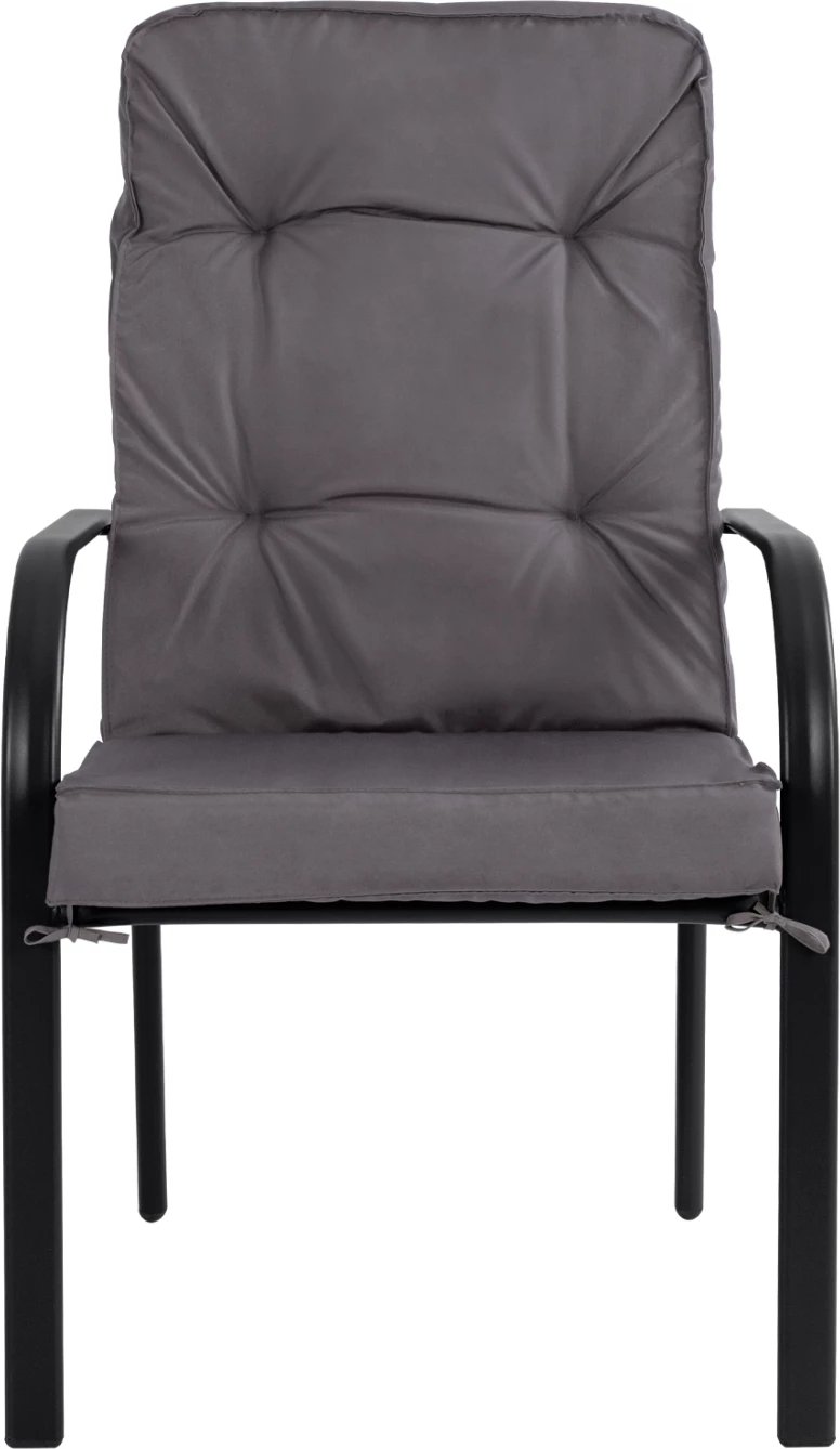 Karrige metalike Endika FH5680.01 ngjyrë gri me jastëk 60x71x105 cm