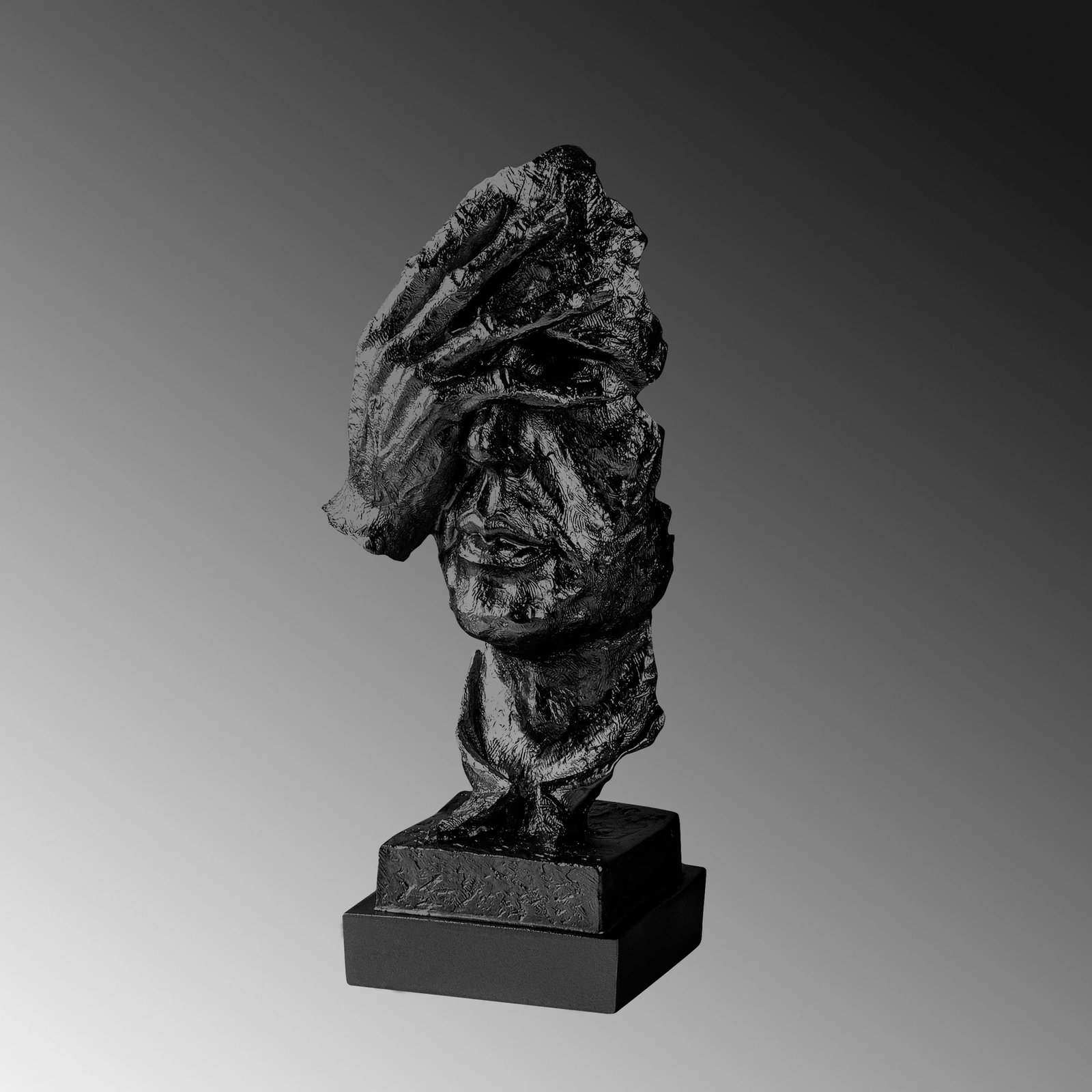 Objekt dekorativ Evila Originals, Yak-032-C, ngjyrë e zezë