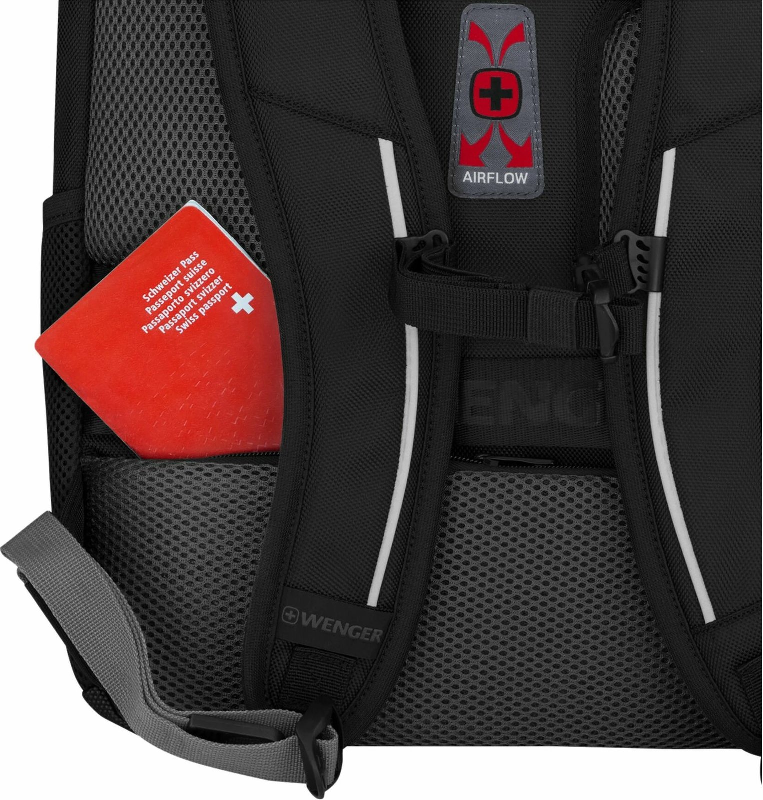 Çantë shpine Wenger Carbon Pro Business për laptop 15.6 inç, e zezë