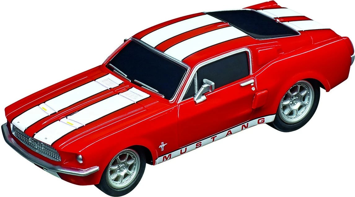 Set vetura lodër Carrera Pull & Speed Ford Mustang '67, 1:43, dy copë, shumëngjyrëshe