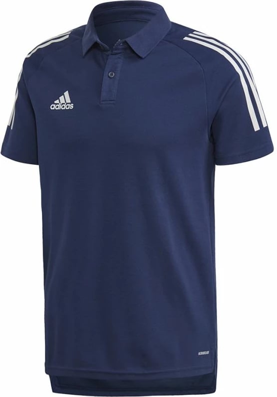 Maicë Polo për meshkuj adidas, ngjyrë blu deti dhe e bardhë
