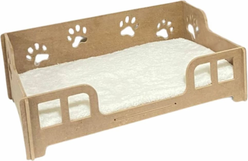 Shtrat për mace, ngjyrë lisi, Paws & Whiskers, Lyra