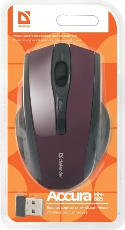 Maus Deffender Accura, MM-665 RF, 1600dpi, 6P, i zi 
