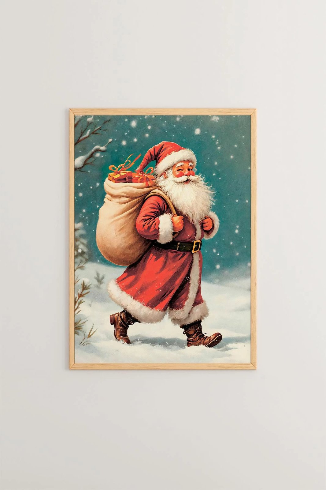 Pikturë dekorative me kornizë, shumëngjyrëshe, Wallity, Nwyearsngmdl4, 33x48 cm