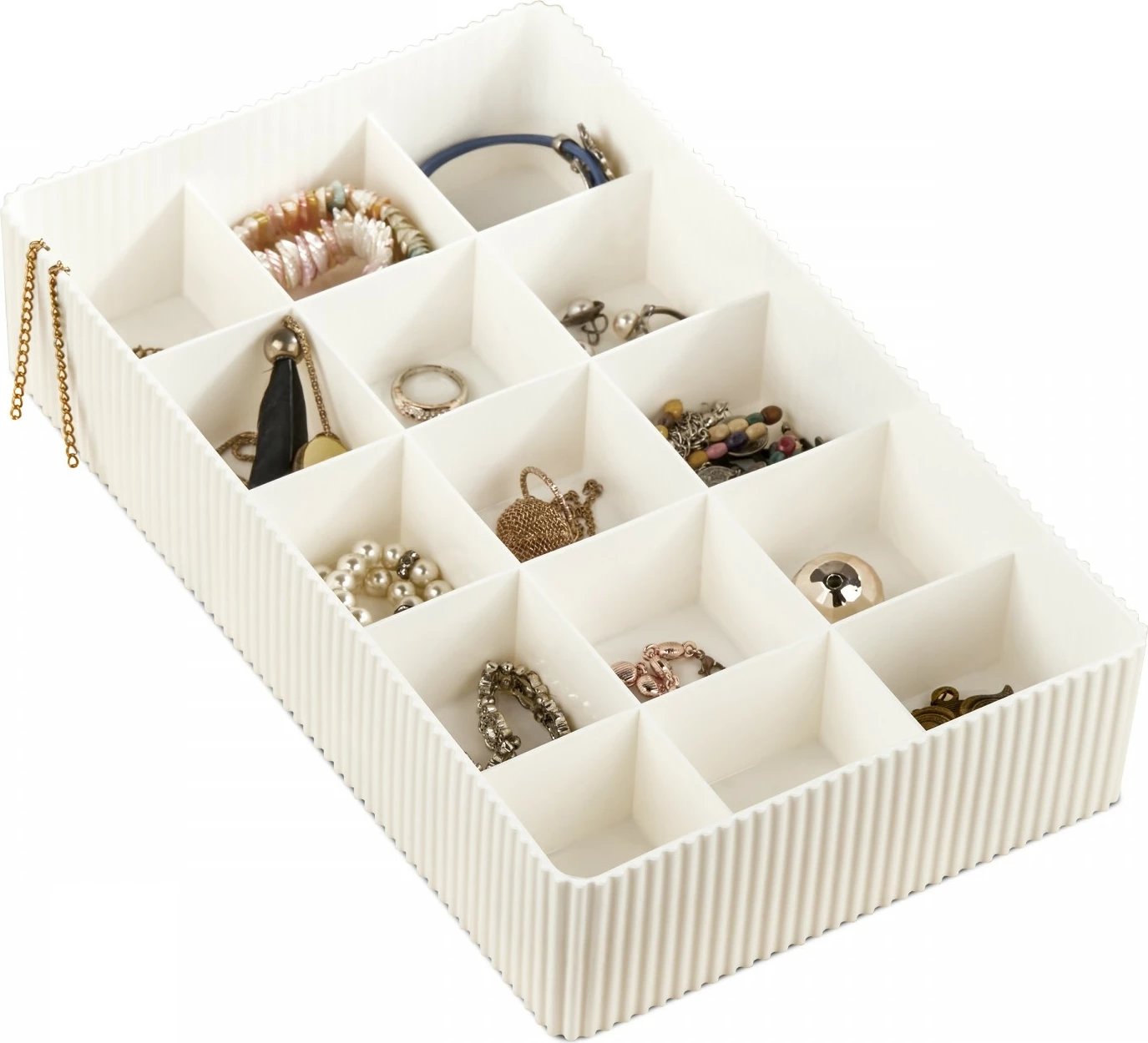 Kuti bizhuterish Aberto Design, ORG-2022, ecru, 30x18x6.5cm