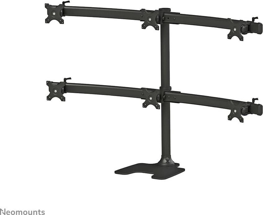 Mbajtës monitorësh Newstar FPMA-D700DD6, deri 6 ekrane, 10-27", rregullim lartësie, i zi