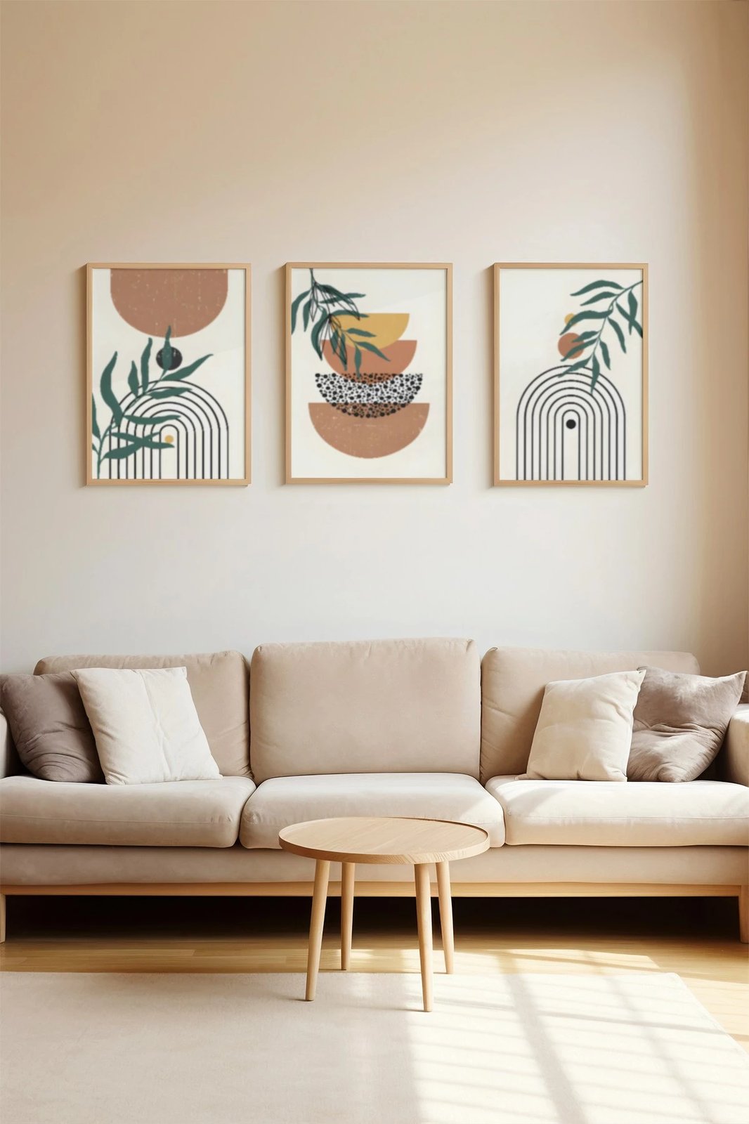 Set pikturash dekorative me kornizë, 3 copë, Wallity, 3Dartsohoset130