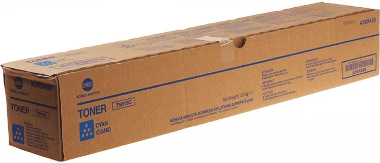 Toner, Konica Minolta, TN619C / A3VX450 (A3VX45H), kapacitet deri në 78000 faqe, cyan