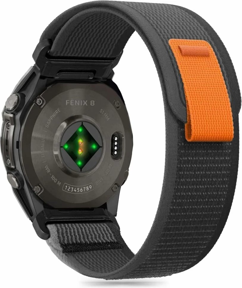 Rrip najloni për smartwatch Tech-Protect për Garmin Fenix 5X/5X PLUS/6X/6X Pro/7X/8 (51MM), Zi