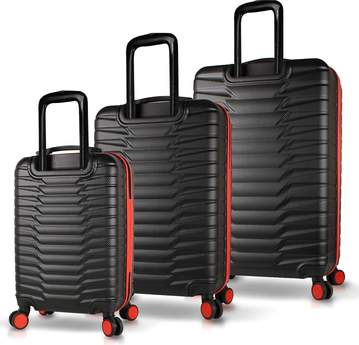 Set valixhesh (3 copë), ngjyrë e zezë, Zoozie Bags, 5554