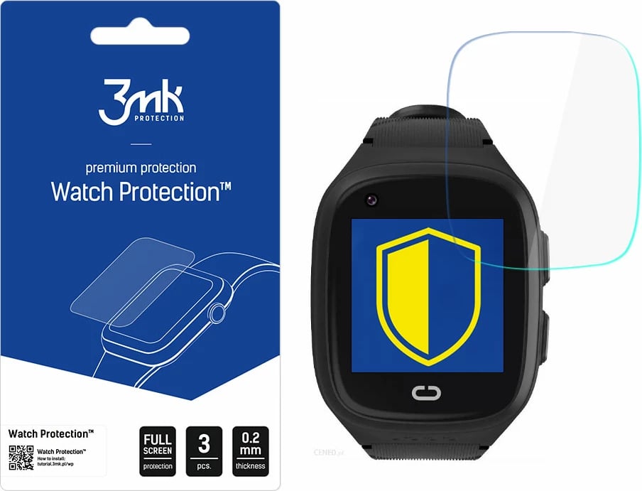 Folje mbrojtëse për orë të mençur 3mk Protection Watch Protection ARC, për Garett Kids Rock 4G RT, set prej 3 copash