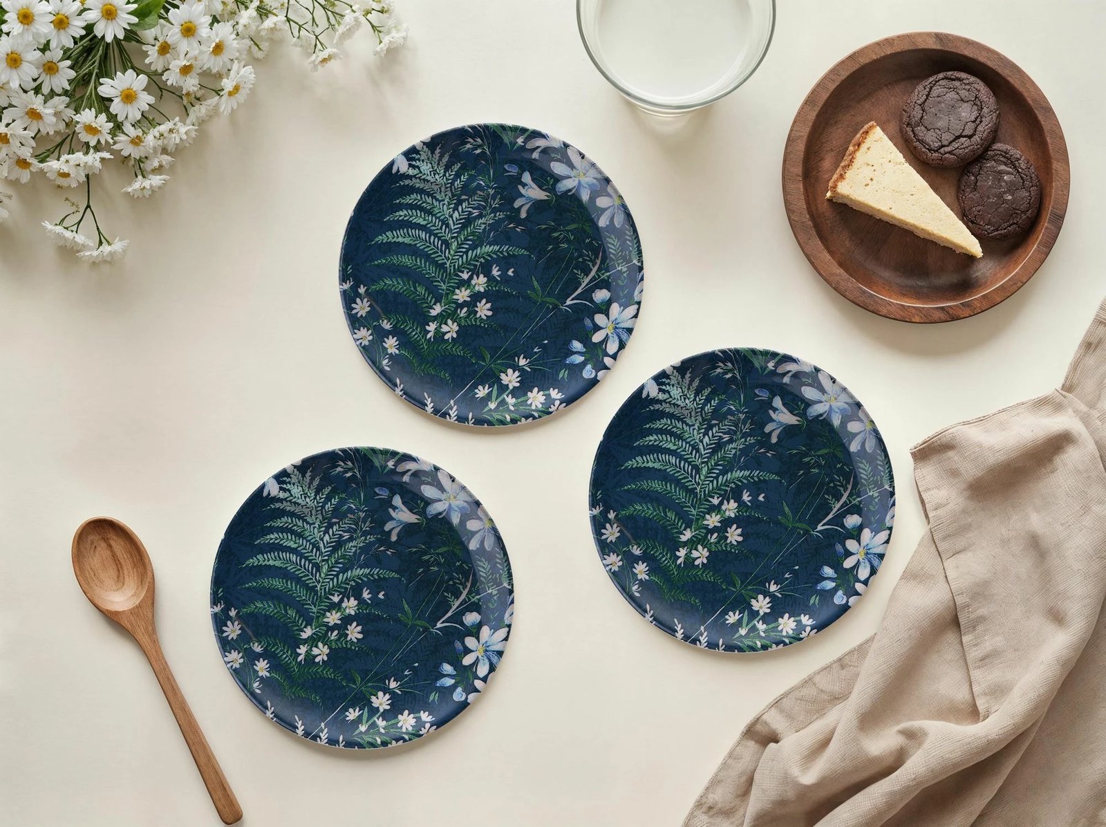 Set pjatash ëmbëlsirash (6 copë), Hermia Concept, Dark Flover