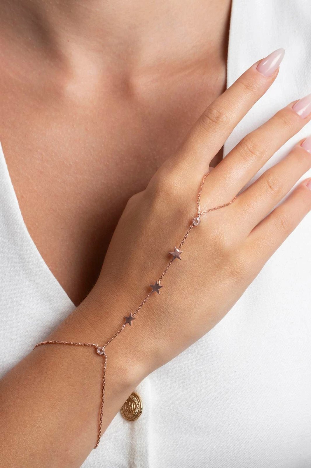 Varg argjendi ngjyrë rozë gold, Jumeon, TFNY65244R