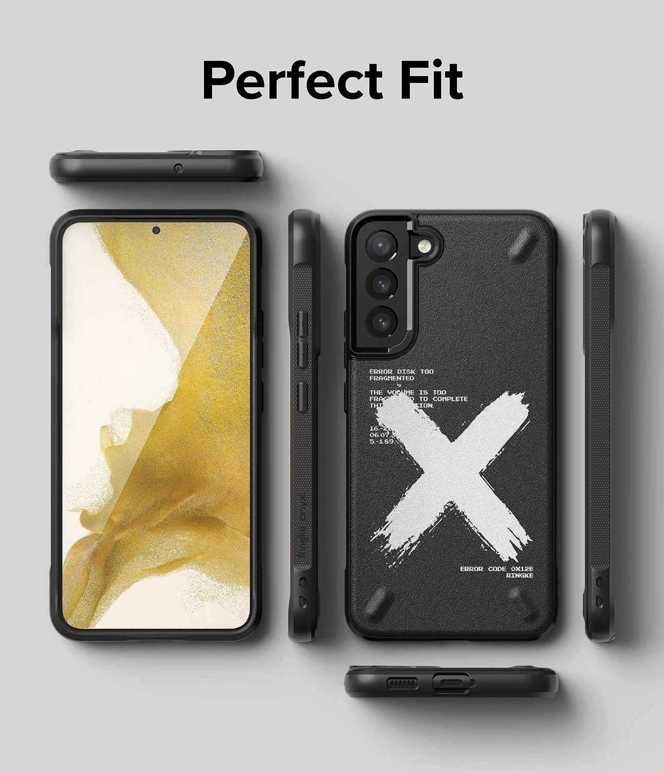 Mbështjellës Ringke Onyx Design për Samsung Galaxy S22+, i zi