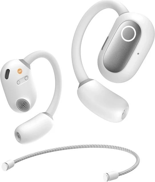 Kufje Baseus Eli Fit Open-Ear, Wireless, Bluetooth, USB Type-C, Bardhë