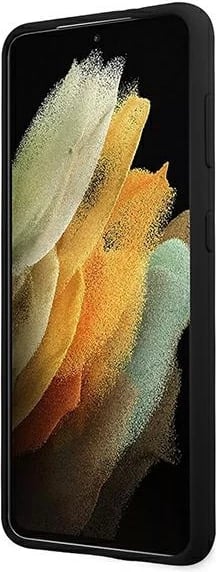 Mbështjellës U.S. Polo Assn. USHCS21MSLHRBK për Samsung Galaxy S21+, silikon, i zi