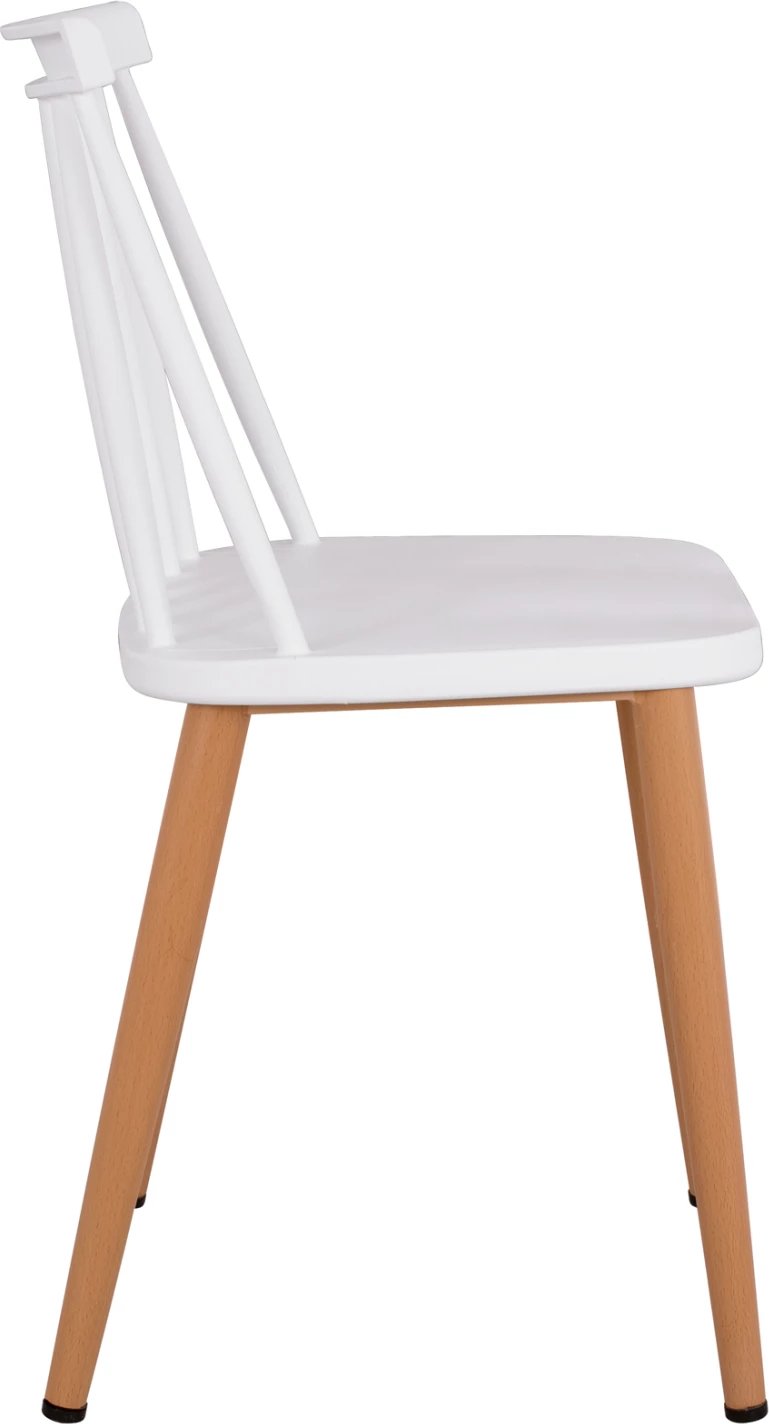 Karrige për ngrënie Vanessa e bardhë me këmbë metalike 43x46,5x82cm, set prej 4 copë Karrige për ngrënie Vanessa e bardhë me këmbë metalike 43x46,5x82cm, set prej 4 copë