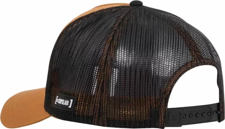 Kapelë për meshkuj Capslab, e zezë-portokalli