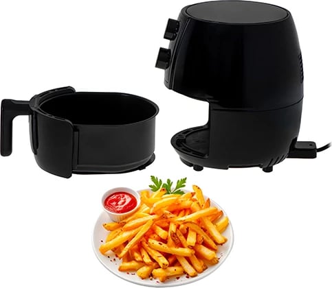 Fritezë me ajër, Adler AD 6312, 2.5 L, 1600W, 80-200°C, kohëmatës 60 min, e zezë