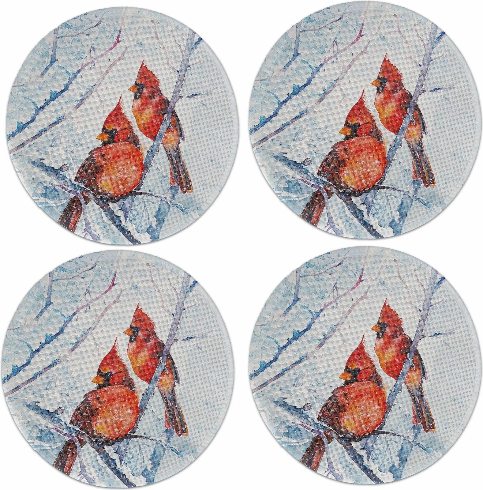 Ndarëse tavoline Hermia Concept, shumëngjyrëshe, 4 copë, 37cm